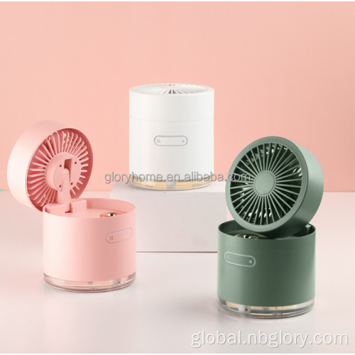 China USB charging combo humidifier folding fan multifunctional desktop spray fan Manufactory